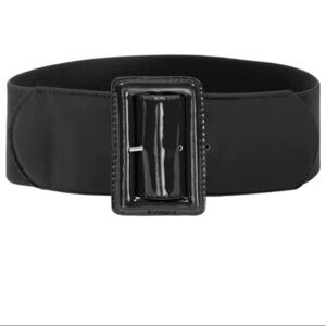 WOMEN'S Stretchy Black Belt 3 Inch Wide Elastic